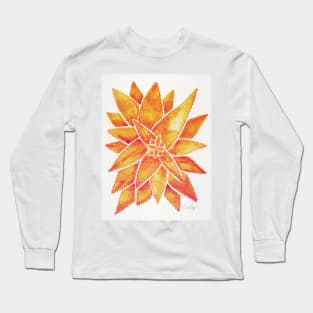 Orange Aloe Vera Long Sleeve T-Shirt